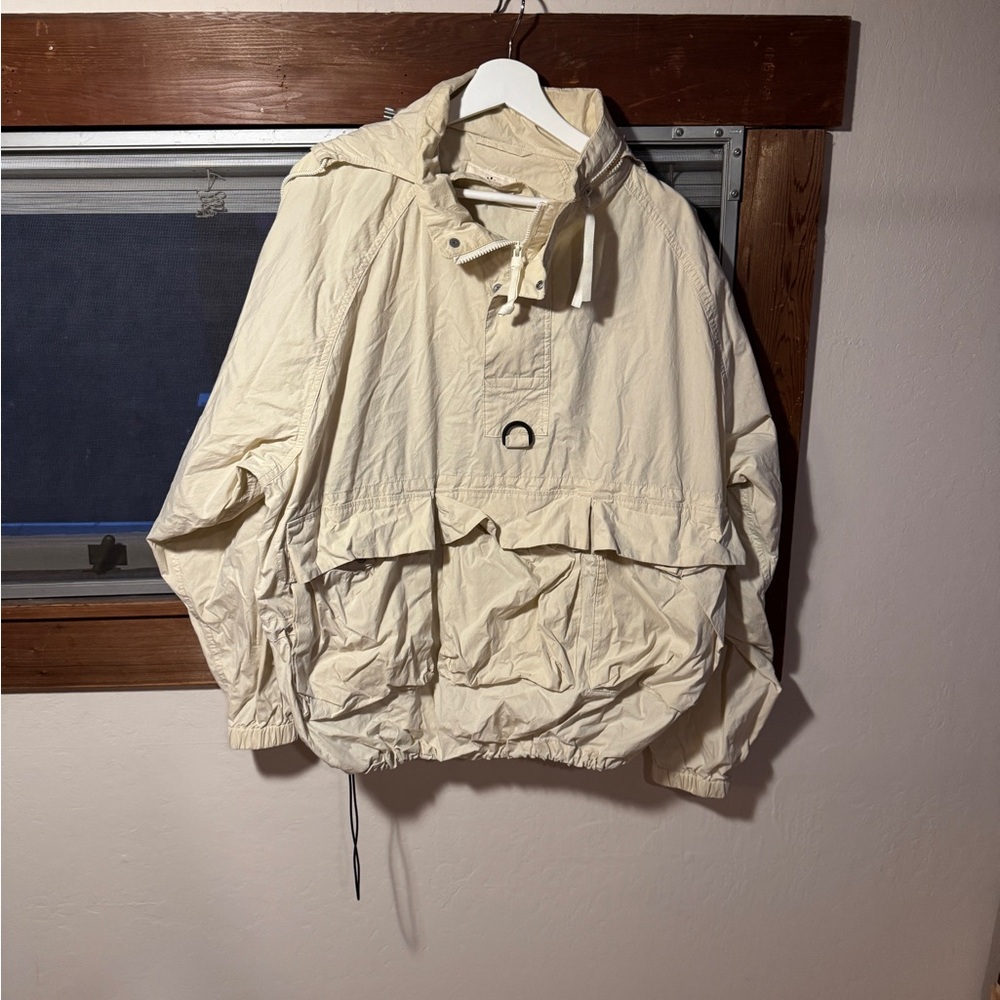 Men's Cream Hooded Jacket